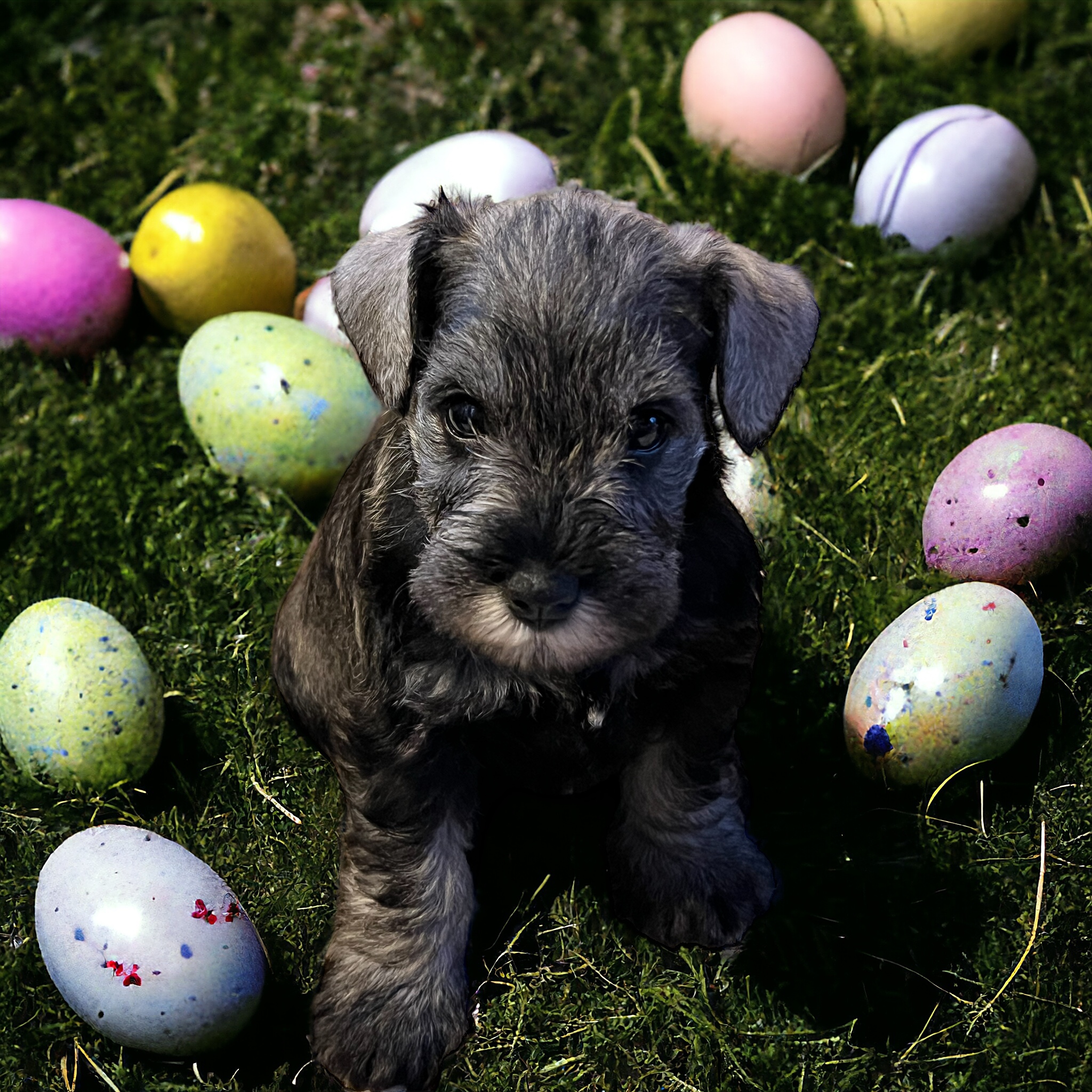 Easter puppy 